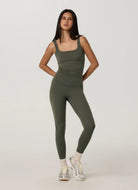 Vuori AllTheForm Support Tank Top in Army