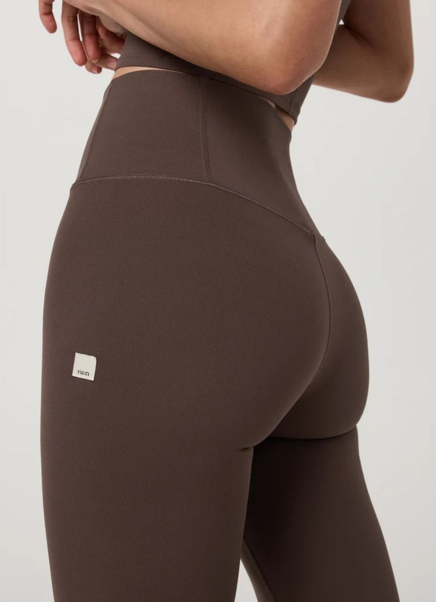 Vuori AllTheFeels Slim Flare in Java Close Up Back View