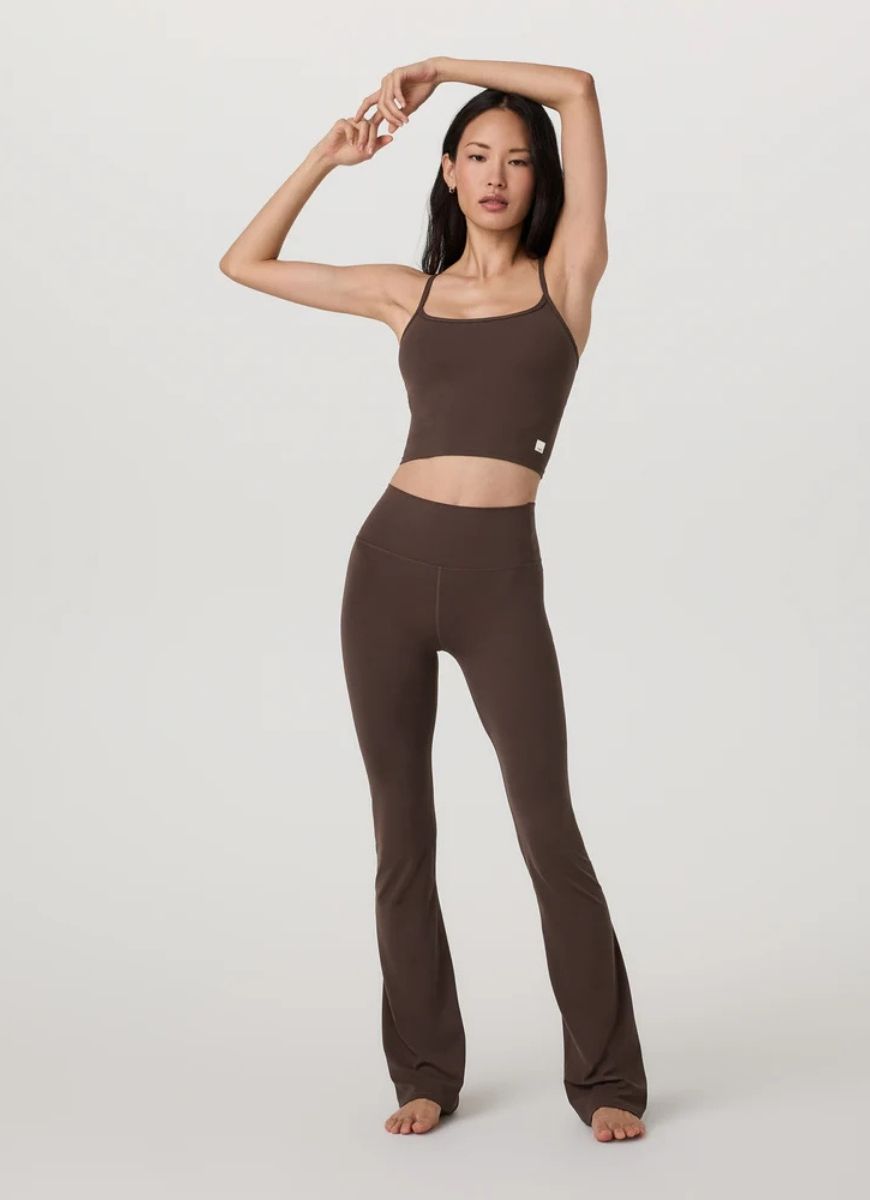 Vuori AllTheFeels Tank Top 2.0 in Java Full Length Front View