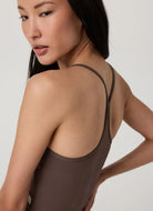 Vuori AllTheFeels Tank Top 2.0 in Java Close Up Side View