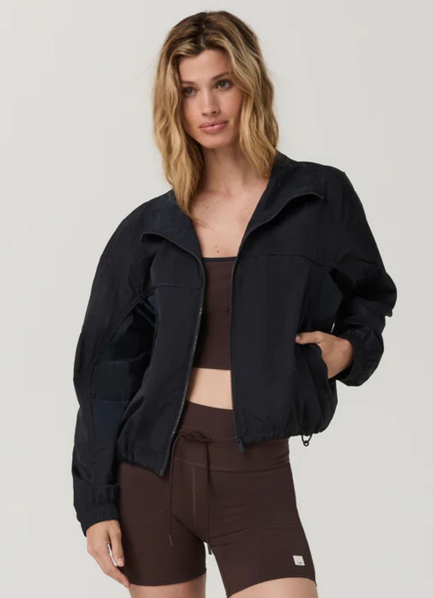 Vuori Court Full Zip Jacket in Ink