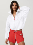 Vuori Court Full Zip Jacket in White