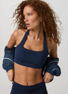 Vuori Daily Form Sports Bra in Blue Coast