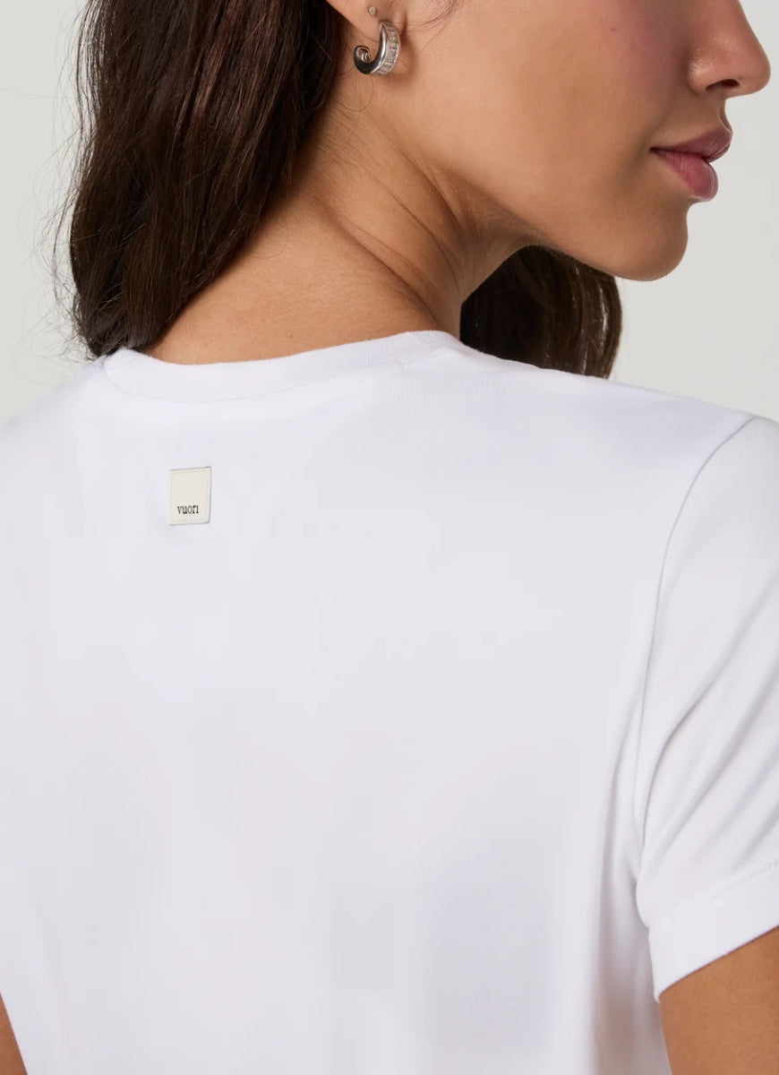 Vuori Energy Classic Tee in White
