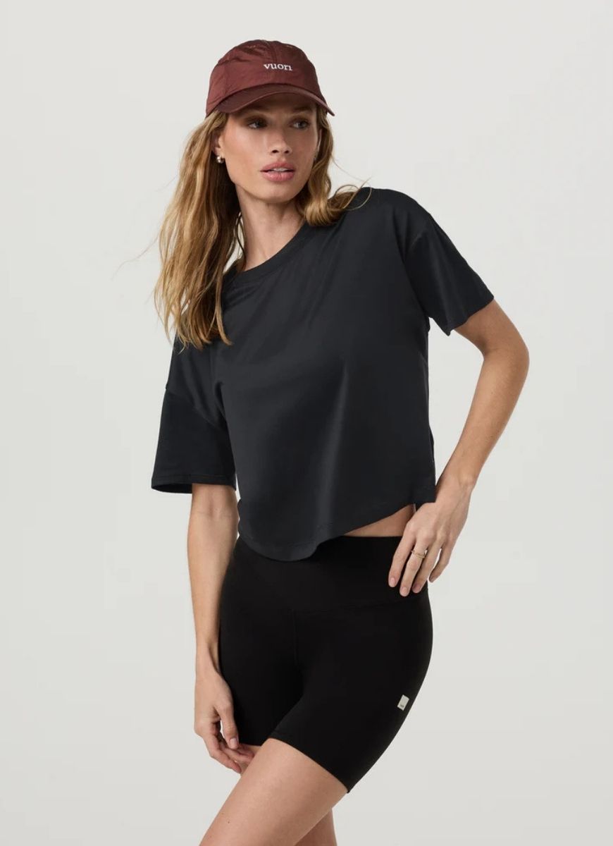 vuori Women's Energy Tee in Black