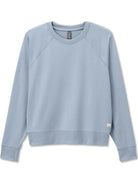 Vuori Long Sleeve Halo Crew in Heather Seaglass Product Shot View
