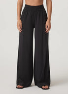 Vuori Women's Villa Wide Leg Pant in Black