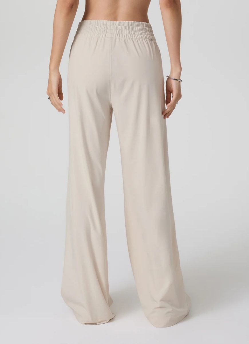 Vuori Villa Wideleg Pant in Milkweed Back View
