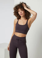 Vuori Yosemite Longline Sports Bra in Sangria