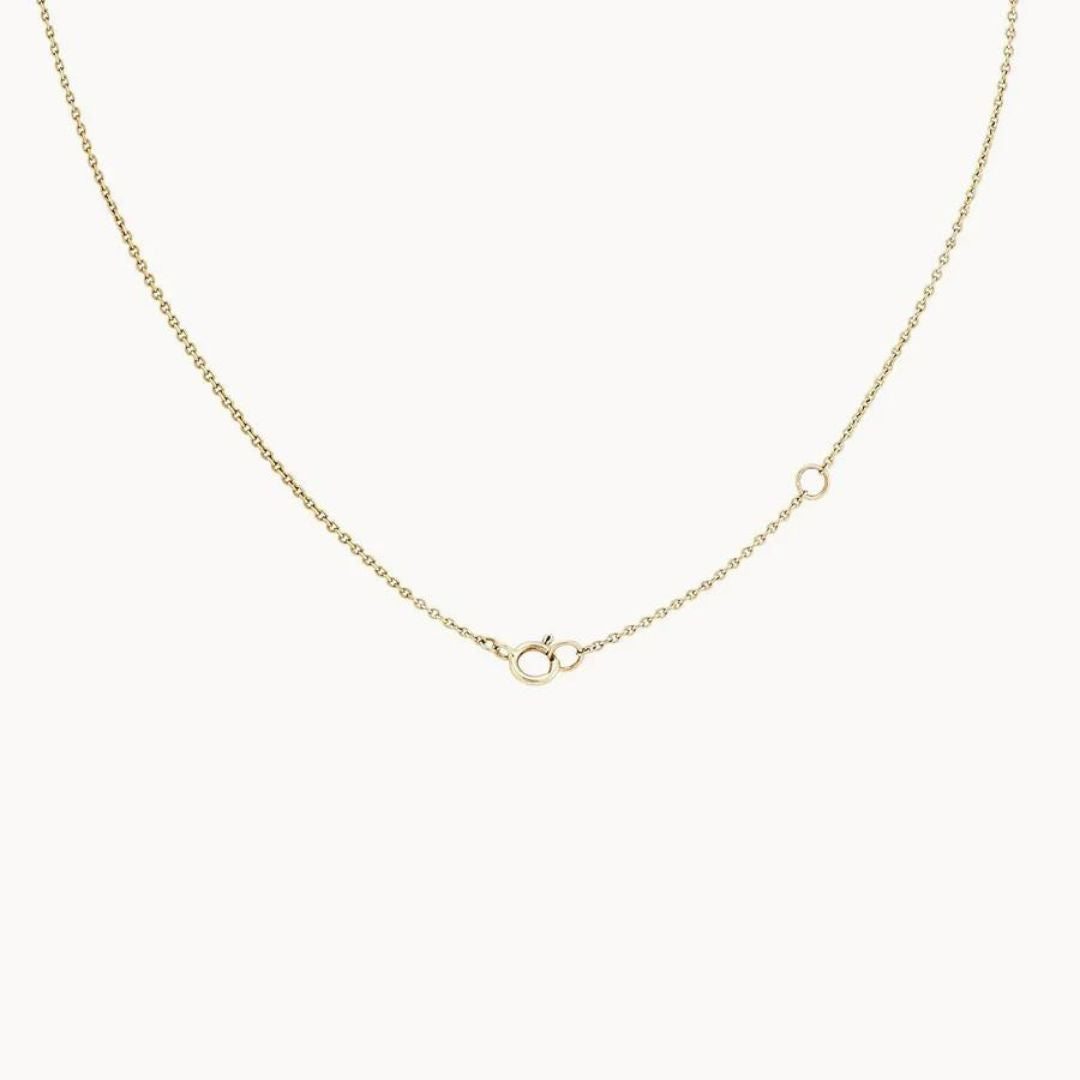 bluboho Everyday Little Lightning Bolt Necklace in 14K Gold Clasp View