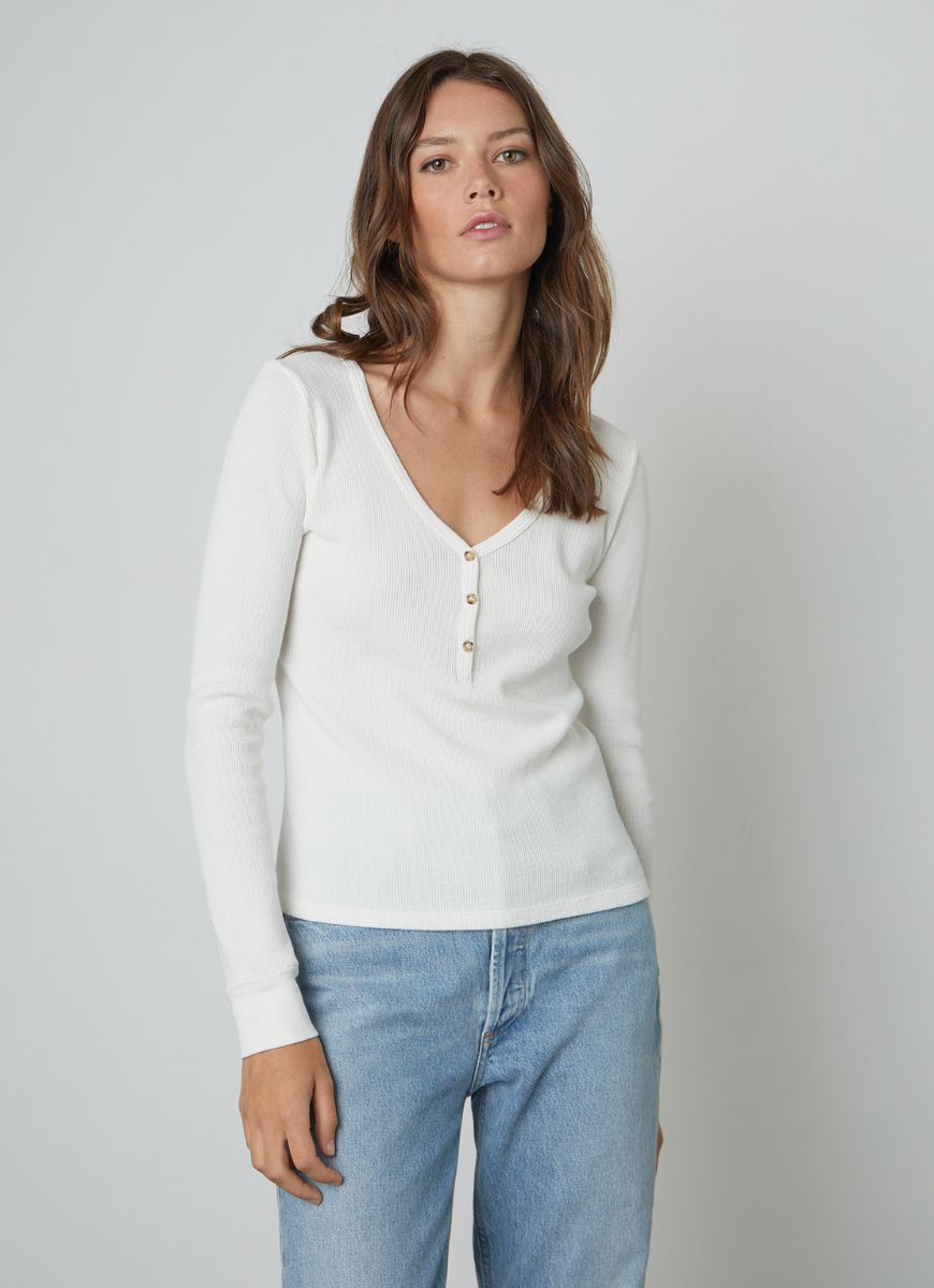 Cotton thermal long store sleeve tops