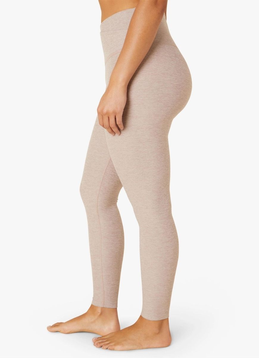 Beyond Yoga Spacedye At Your Leisure High Waisted Legging in Chai Side View