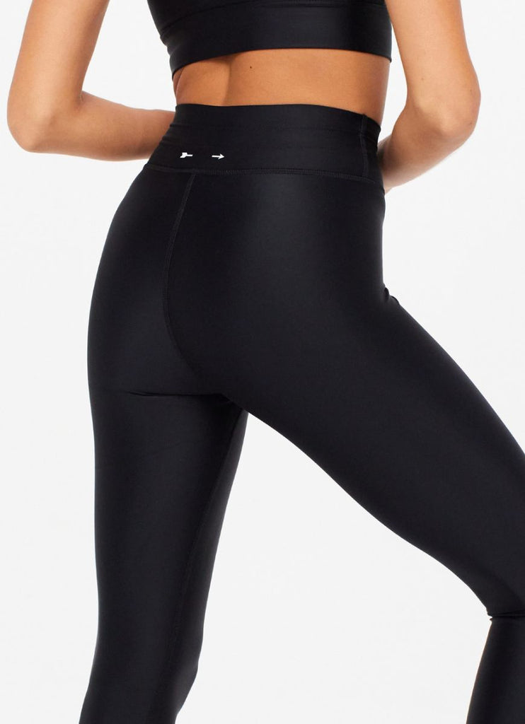 The Upside Original Super Soft NYC Women's Pant in Black Close Up Back View