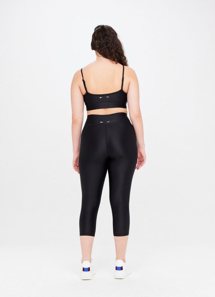 The Upside Original Super Soft NYC Women's Pant in Black Alternate Model Back View