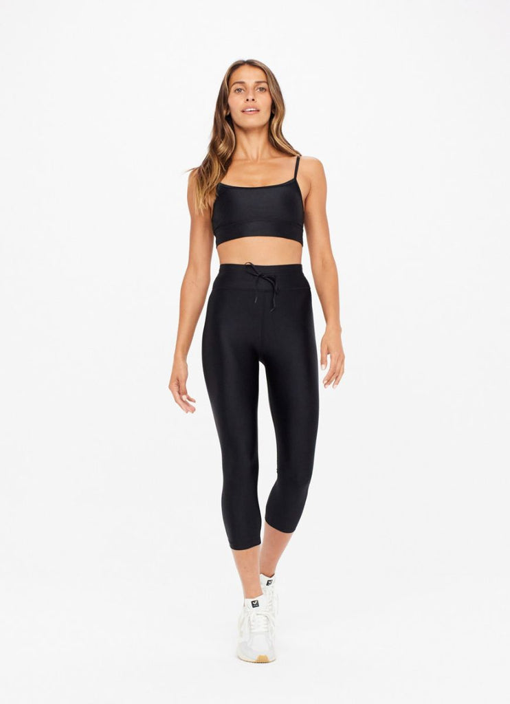 The Upside Original Super Soft NYC Women's Pant in Black Full Model Front View