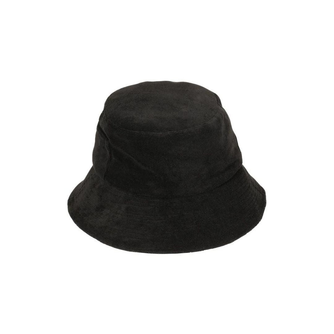 Lack of Color Terry Cloth Wave Bucket Hat in Black Alternate View