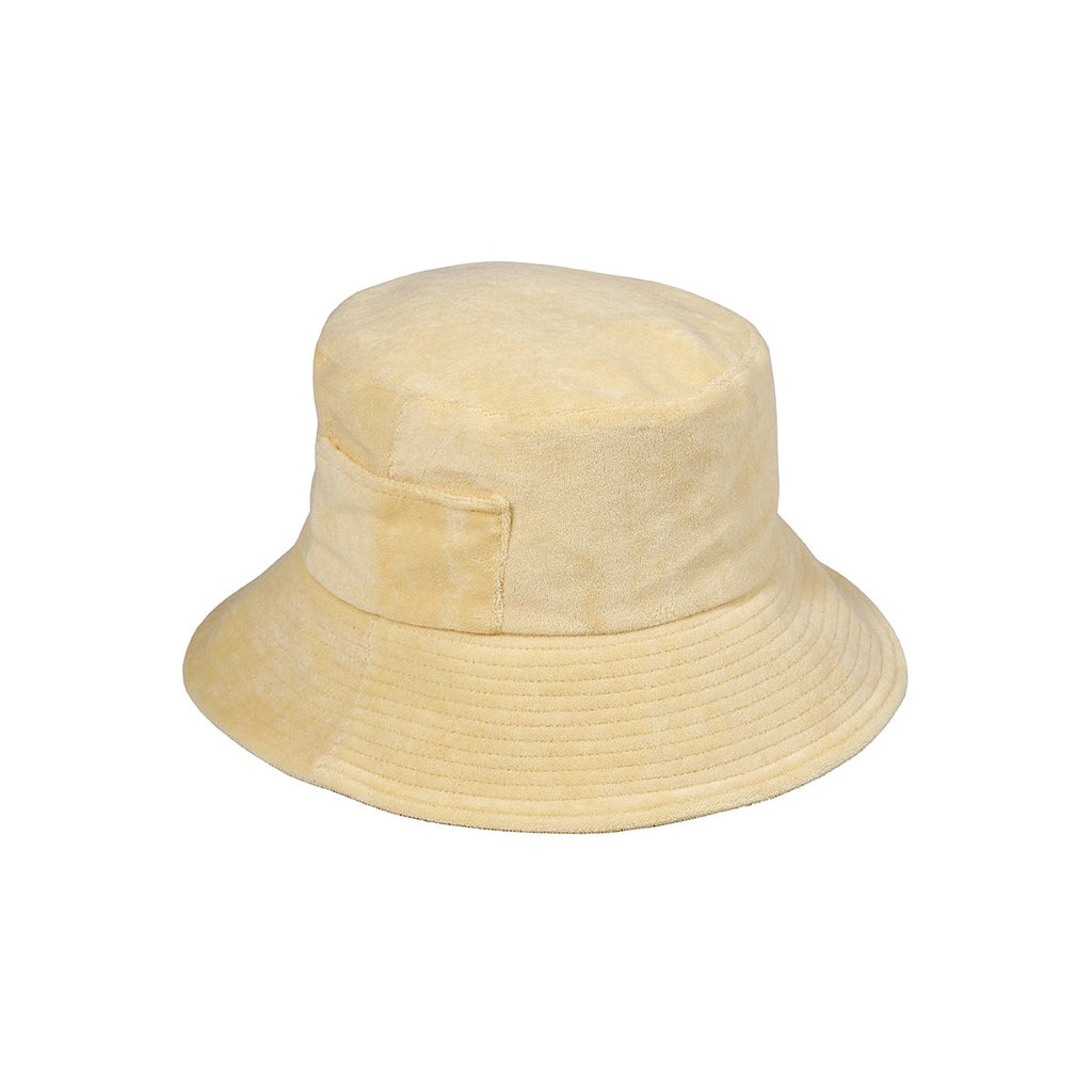 Lack of Color Wave Bucket Hat in Yellow Terry