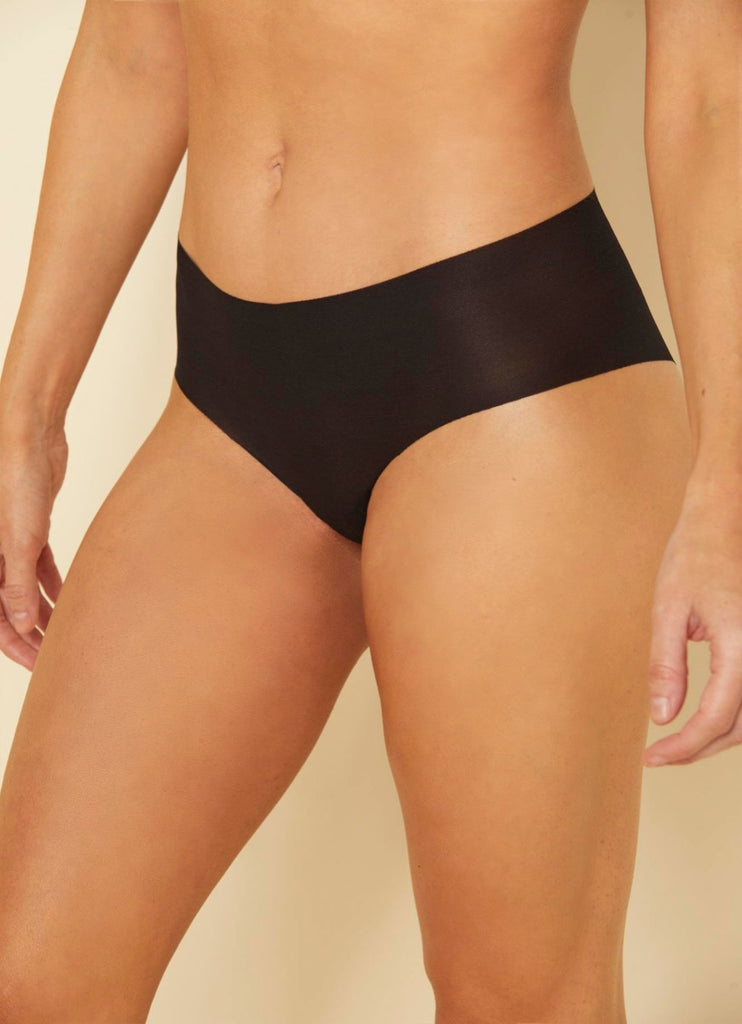 Cosabella Aire Hotpant Boyshort in Black Front View